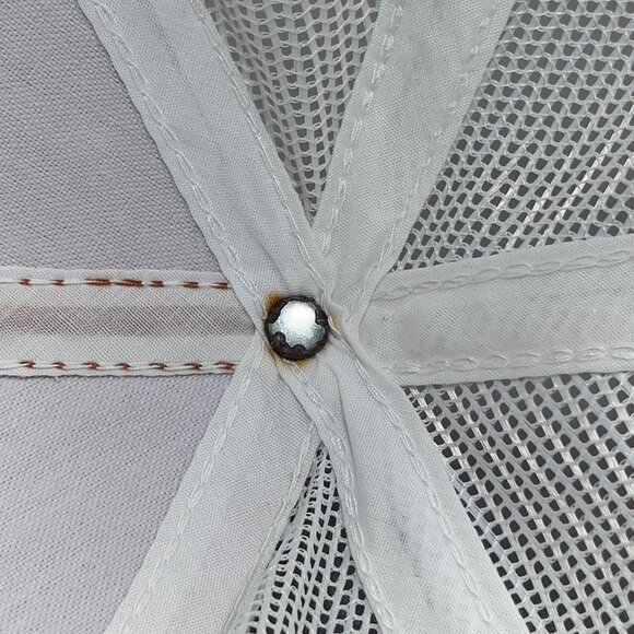 Calcutta Snap Back Cap Hat Orange Outdoor Trucker Mesh Fishing Gear Mens - Picture 10 of 14